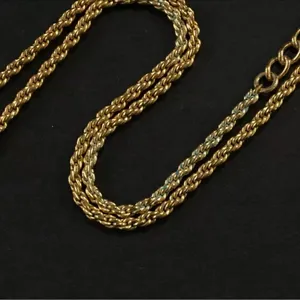 Christian Dior gold perfume bottle necklace with Dior logo thumbnail 6