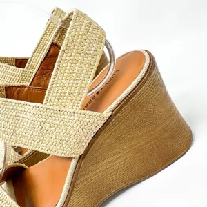 NEW Lucky Brand Delukah Ankle Strap Wedge Slingback Sandals, Size 9.5, MSRP $99 thumbnail 5