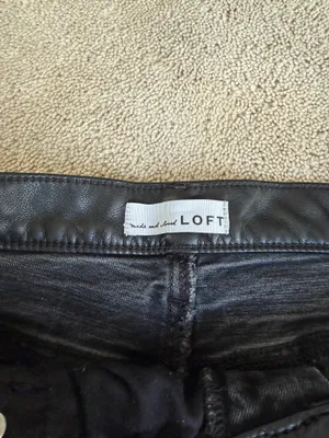 LOFT Black Straight Leg Jeans Size 30/10 thumbnail 3