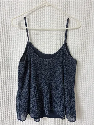 Abercrombie & Fitch Chiffon Pleated Floral Camisole Top thumbnail 4