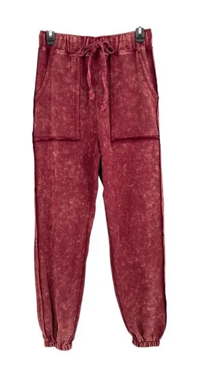 Oli & Hali Cabernet Tie Dye Jogger Sweatpants Casual Size Small Gorpcore Grunge thumbnail 1