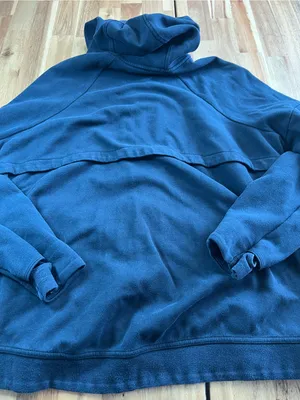 Nike Black Full Zip Hoodie Women’s XL Distressed Worn thumbnail 1