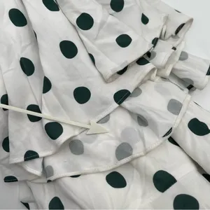 PEONY Le Spot Maxi Skirt SZ 2 Green Polka Dot Thigh High Slit eco-Conscious NWT thumbnail 16