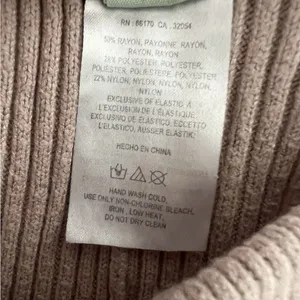 Anthropologie Ribbed Cowl Neck Sweater Set in Dusty Rose thumbnail 9