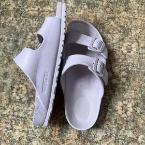 Birkenstock Arizona EVA Sandals Purple Lavender Slides Womens 40 L9 M7 thumbnail 2