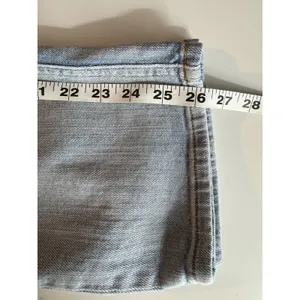 ZARA Straight leg High Rise Distressed Jeans Womens Size 8 Light Wash Boho Denim thumbnail 10