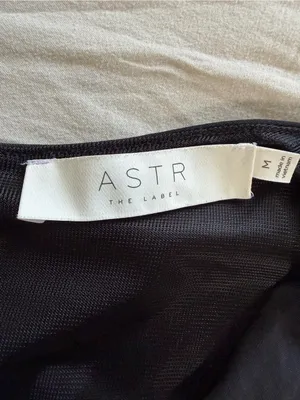 Astr‎ Black Wide-Leg Pleated Jumpsuit Pants thumbnail 2