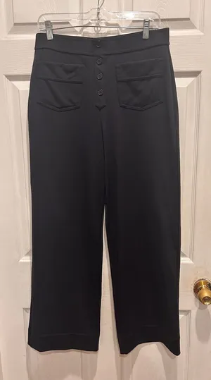 Halara Women's Day‎ Stretch High Waisted Pants Sz L Petite Black Pockets Stretch thumbnail 1