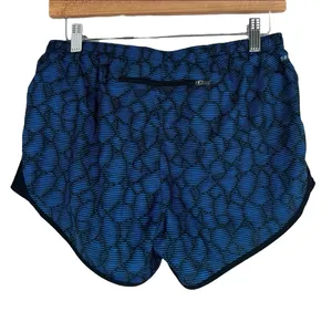 Nike Athletic Shorts Womens S Blue Black Lined Dolphin Hem Athleisure‎ Running thumbnail 3