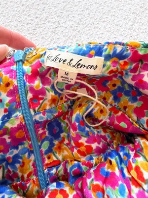 For Love and Lemons Sasha Mini Dress Floral Bustier Medium NEW thumbnail 5