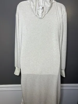 FP Movement Dress Womens Small White Hooded French Terry Sweater Midi Lounge thumbnail 8