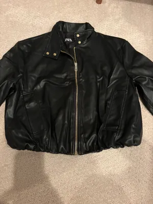 ZARA Leather Jacket thumbnail 3