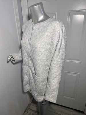 Marine Layer Corbet Quilted Liner Jacket Gray Heather Medium M NWT Collarless thumbnail 5