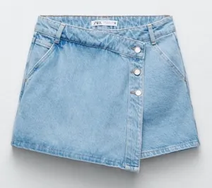 ZARA Jean Skirt Denim Small thumbnail 1