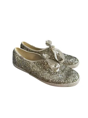 KATE SPADE x Keds Gold Glitter Sneakers Size 7 thumbnail 3
