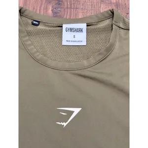 Gymshark Womens Olive Green Mesh Back Cropped Muscle Tank Top Small thumbnail 4