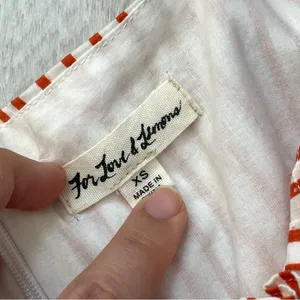 For Love & Lemons Dress striped corset mini selman womens Orange (xsmall) party thumbnail 2