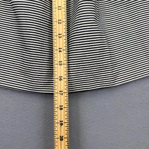 Alice + Olivia Black White Striped‎ A-Line Mini Skirt Size 6 Exposed Zipper thumbnail 6