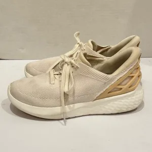 Kizik Athens Sneakers Mens 7.5‎ Womens 9 Cream Peach Shoes Hands-Free Cage G2FC thumbnail 2