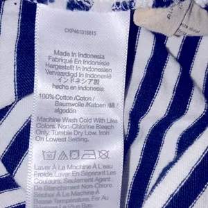 Madewell navy blue and white striped knit top size small cotton fabric thumbnail 3