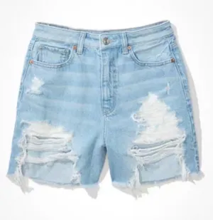 NWT American Eagle Denim Baggy Mom Short thumbnail 1