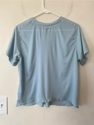 HOKA Women’s Performance Short Sleeve Top T-Shirt Light Blue Sz XL thumbnail 11