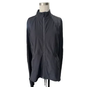 Lululemon Sleek Essentials Jacket Womens Size 12 Black Athletic Outdoor Luxtreme thumbnail 13