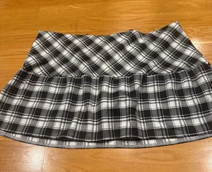 NWT Halara play it my way black / white skirt with short built in size Xlarge. thumbnail 1