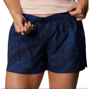 Women's Columbia Running Shorts Blue L 3" Sandy River II Printed Lapis Blue thumbnail 1