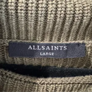 All‎ Saints Kadine Roll Neck Sweater in Military Green Large thumbnail 6