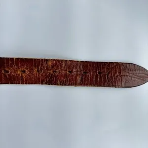 Handcrafted Brown Leather Belt Deer Hunting Mountains Fishing Western Boho Ranch thumbnail 5