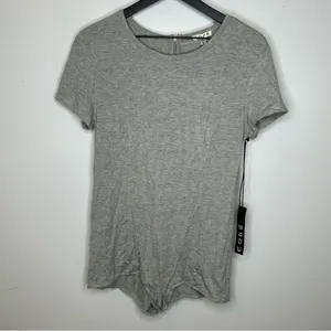 Urban Outfitters COPE‎ Gray Tee Romper Bodysuit Size M NWT thumbnail 3