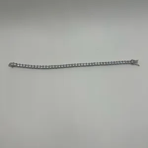 Kay Jewelers Moissanite Tennis Bracelet Silver 5mm 9 Inch Brand New VVS1 Crazy Shine No Pass thumbnail 3