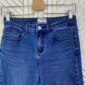 Acne Studios Jeans Skinny Straight High Rise‎ Medium Wash Denim Blue Size 28 thumbnail 2