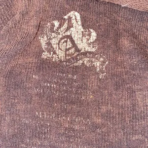 Small brown boho thermal top with floral hood thumbnail 5