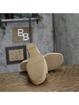 NWT Lifestride Platform Wedge Sandal Slip-On Biscotti Beige Brown 7.5M thumbnail 12