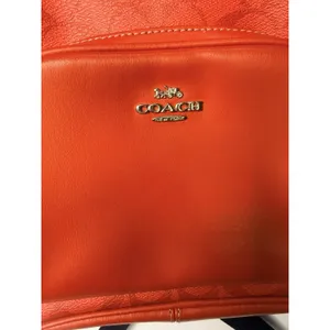 Coach C8604 Mini Court Backpack Canvas Pebble Leather In Signature IM/Miami Red thumbnail 3