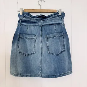 NWT Free People Splendor In The Grass Denim Paperbag Waist Skirt 4 thumbnail 3
