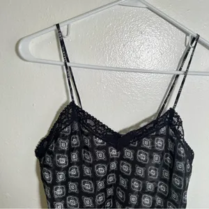 Vintage Victoria's Secret Gold Label Womens Size Small Camisole Black White Lace thumbnail 2