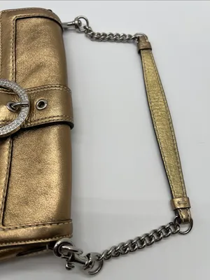 Vintage Coach Soho Shoulder Bag Swarovski Crystals Gold RARE Limited Edition Y2K thumbnail 2