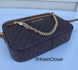 Michael Kors Brown Chain Crossbody Large Purse thumbnail 4