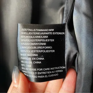 Michael Kors Black Wool Blend Peacoat Size Medium thumbnail 5