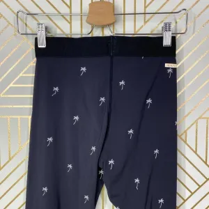 Alala Base Tight Leggings Palm Tree‎ Print Embroidered Stretch Black Size XS thumbnail 7