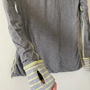 Lululemon Reversible Gray & Yellow Long Sleeve Top | S thumbnail 8