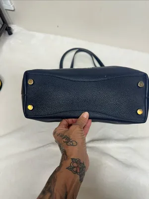 Michael Kors Raven Midnight Pebbled Leather Shoulder Tote Hobo bag thumbnail 3