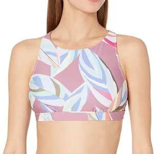Splendid SP90271 MLT Women M EAST CAPE RSC HIGH NECK BRA SWIM TOP Multicolor NWT thumbnail 1