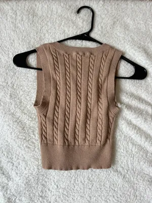 Cropped Sweater Vest thumbnail 2