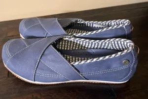NWOT Mozo Women's The Sport Slip Oil Resistant Work Dress Shoes 3741 Blue Sz 8.5 thumbnail 5