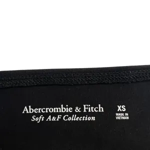 Abercrombie & Fitch Cutout Off-Shoulder Bodice Black Chic Long Sleeve Size XS thumbnail 6