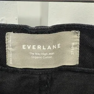 Everlane Women's TALL The Way High Jean Organic Cotton W27 Black Denim High Rise thumbnail 10